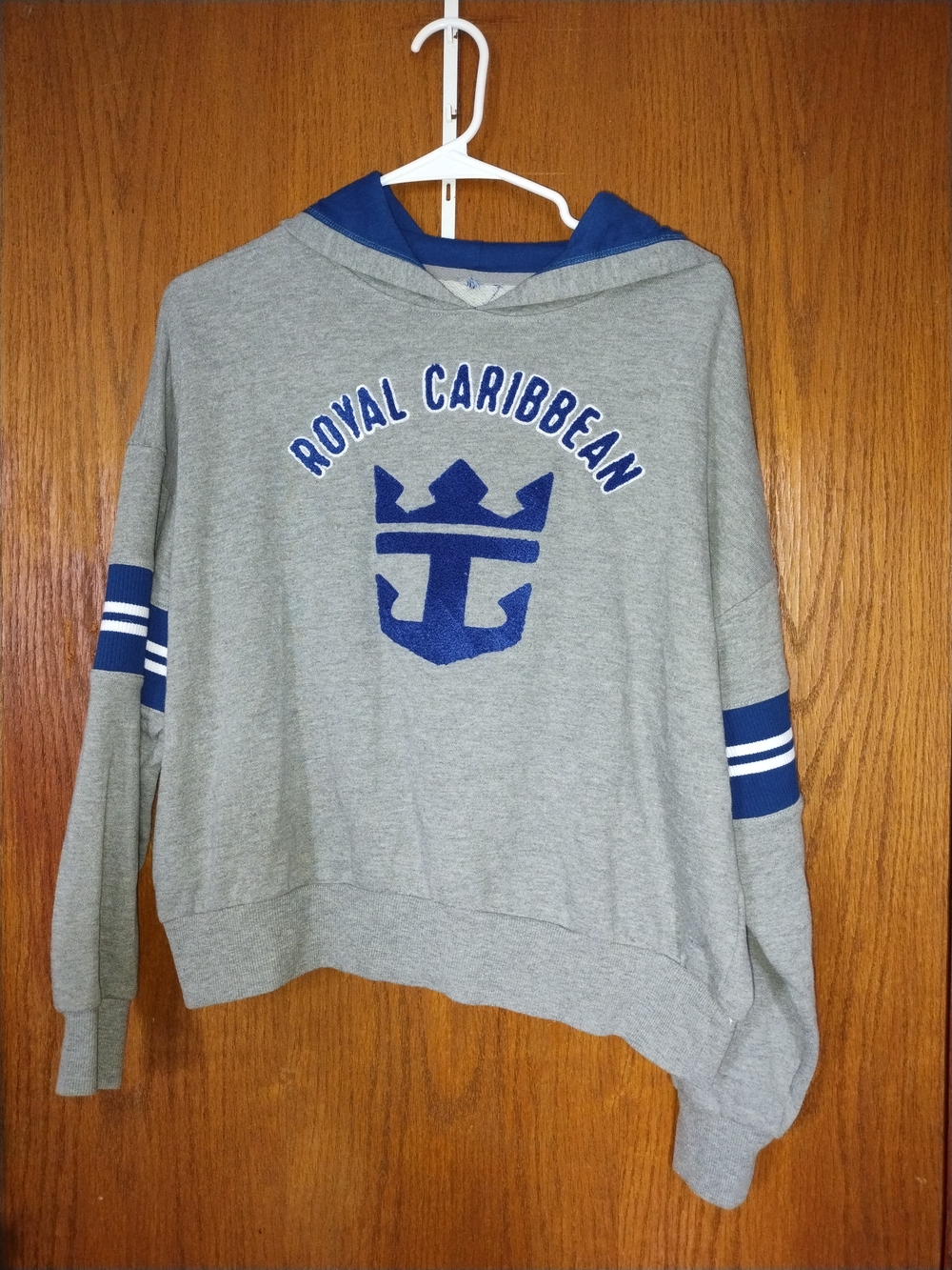 Royal Caribbean Women's Gray & Blue Hoodie Sweatshirt